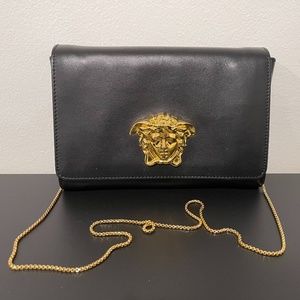 Versace LEATHER PALAZZO EVENING BAG